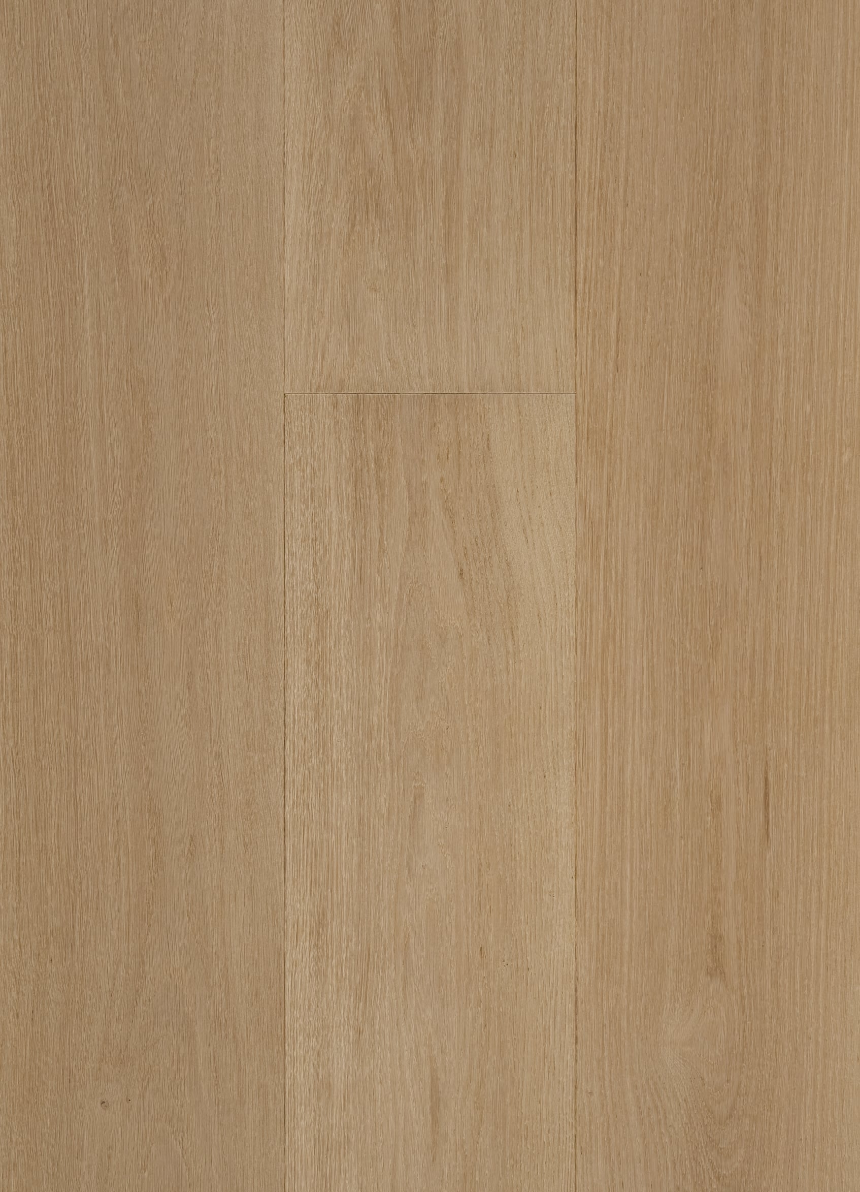 Creme engineered white oak wood flooring in a creamy beige-blonde tone with soft biscuit undertones and subtle European oak texture